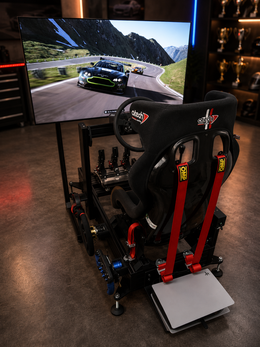 COG-SPS-Static console racing simulator with 50-inch 4K display